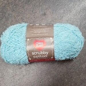 Red Heart Scrubby Yarn Caribbean Blue